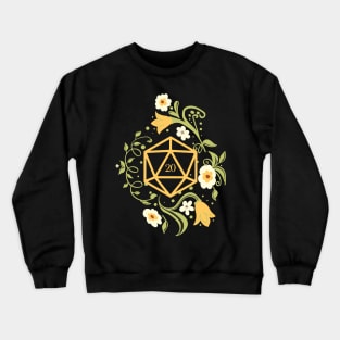 Plant and Succulent Polyhedral D20 Dice TRPG Tabletop RPG Gaming Addict Crewneck Sweatshirt